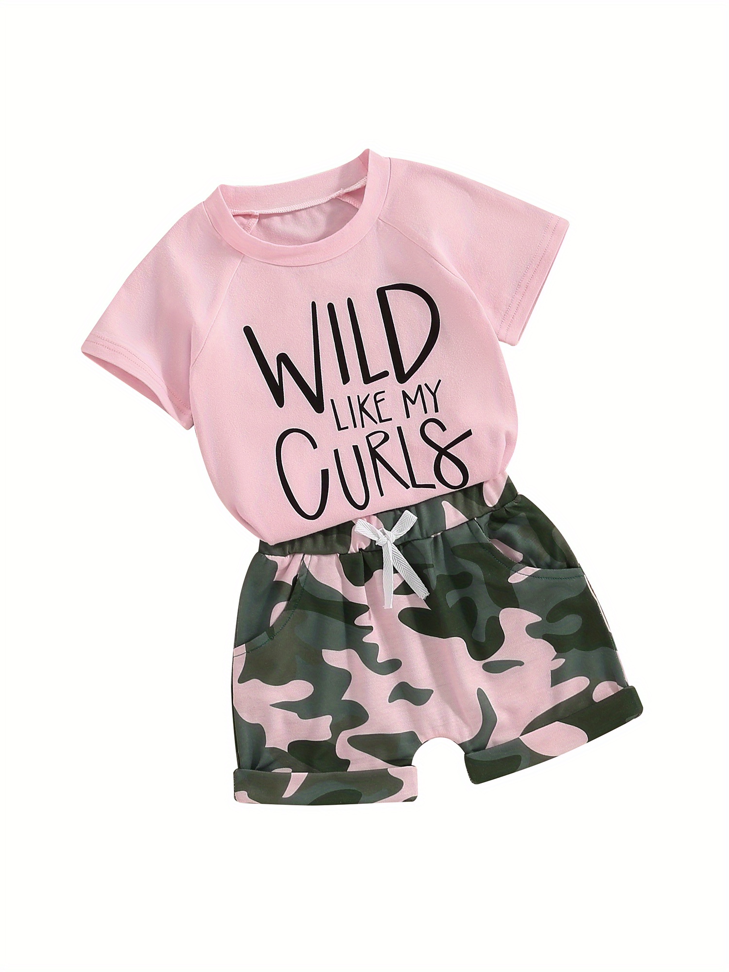 Girls' 2-Piece Force Sun Defender™ Short Sleeve Shirt & Floral Short Set ( Toddler) | 4T