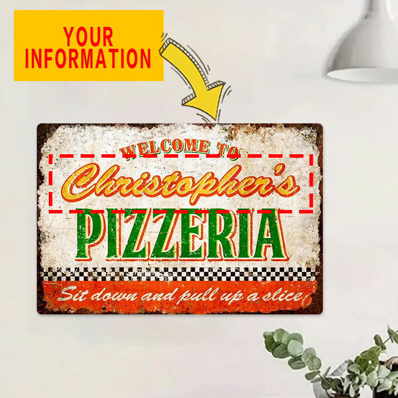 TEMU Custom 8x12 Inch Aluminum Metal Sign - Personalized Style Wall Decor With Vibrant Colors, Durable Kitchen & Room Art, Unique Nameplate Gift For