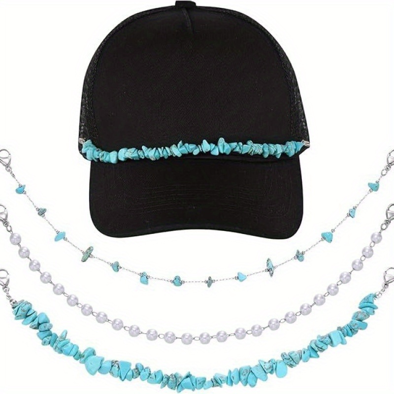 

Summer Bohemian Wind Irregular Turquoise Hat Chain Retro Wind Chain