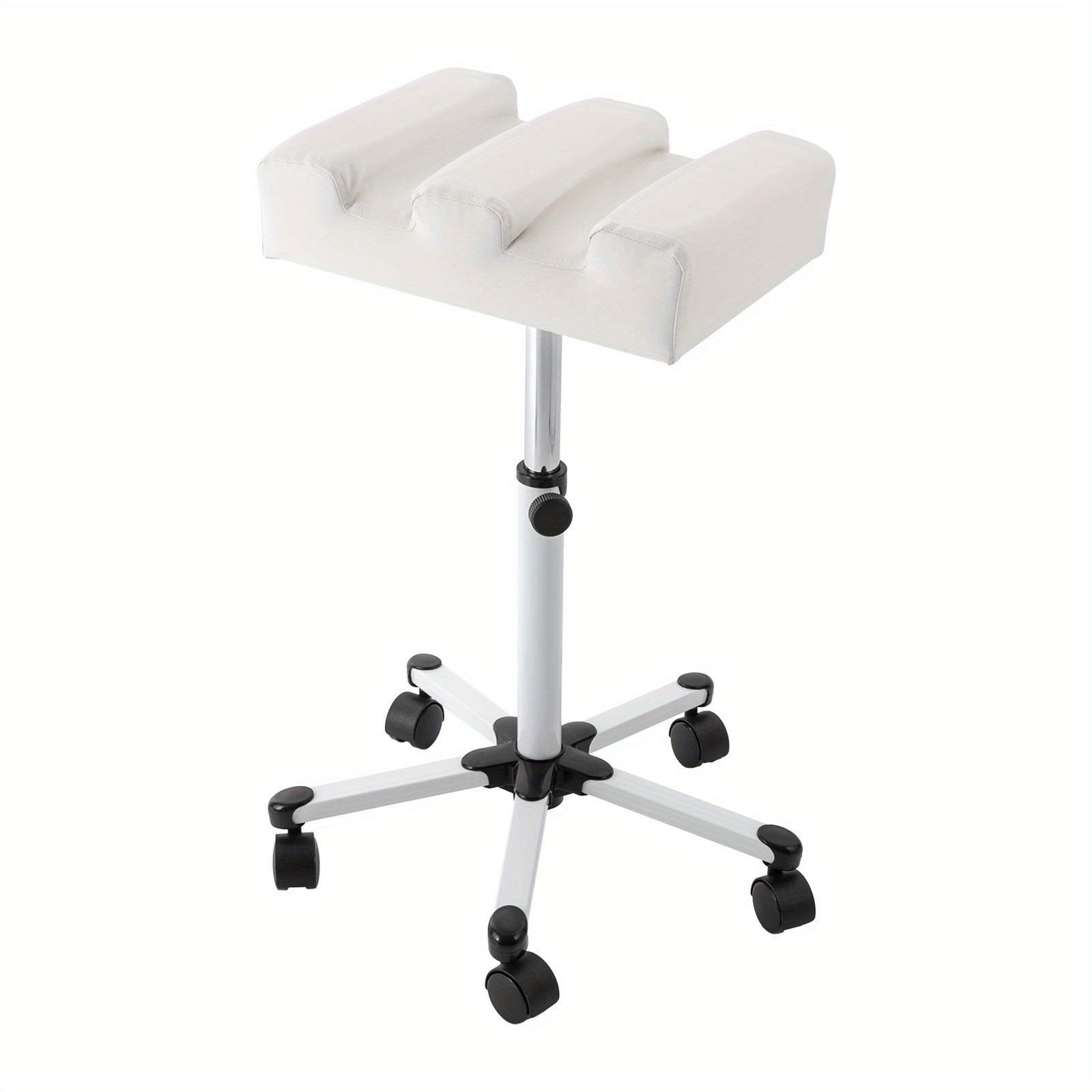 

Pedicure Stool, Height Adjustable Manicure Footrest Pedicure Stool With Wheels, Foot Care Stool, Arm Wrist Rest, For Beauty Salons, Hospitals, Pedicure Shops, Salons (white)