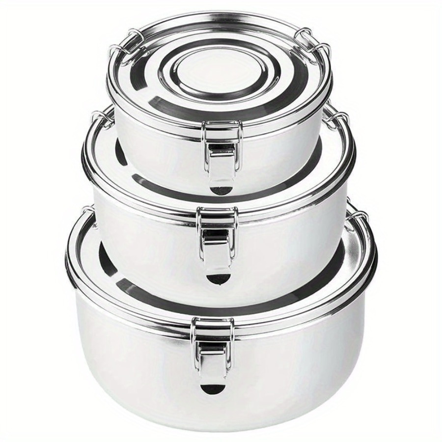 

Original Premium Stainless Steel Food Storage Container Class 304 Leakproof Airtight And Odor Resistant