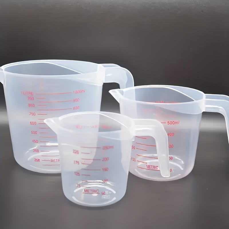 

3pcs Set Plastic Measuring Cups - -to-, -saving Kitchen For & Cooking