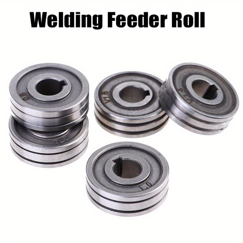 

Steel Mig Welding Wire Feeder Roll, V U K Groove Drive Wheels, Compatible With Mig Mag Welder, 0.6mm 0.8mm 1.0mm, Knurled Feed Roller For Steel Aluminum Flux Cord Wire, Welding Machine Accessories