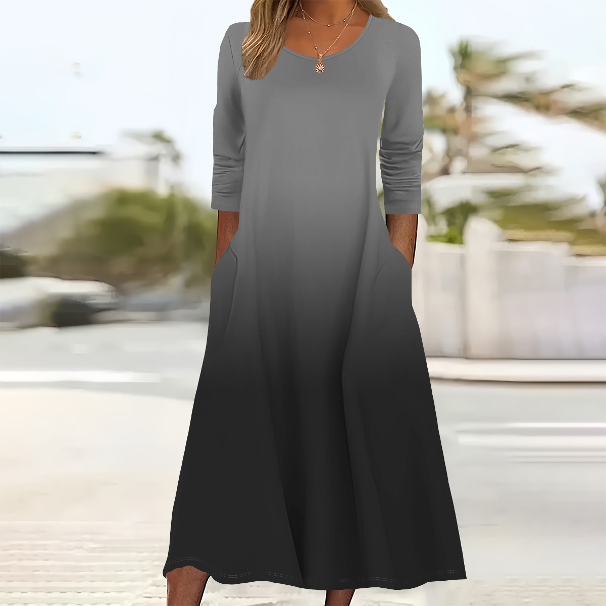 

Size Round , Long Sleeve For & Fall, Women's Size Clothing