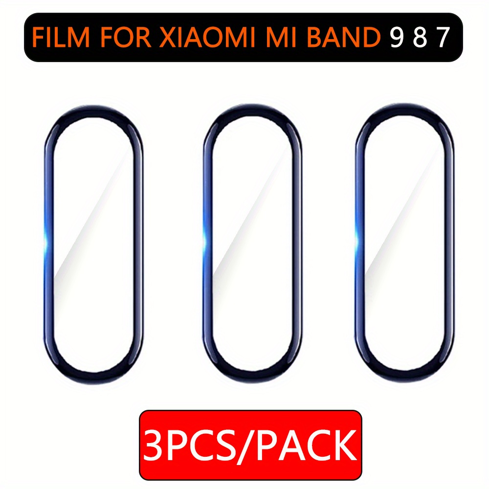 

Firebee 3-pack Protector For Xiaomi Mi Band 9/8/7 - Soft Film, Full Coverage, Curved Edge, Glossy Finish, Touch Compatible, 2h Hardness, Smartwatch Screen Protection Not Water Resistant