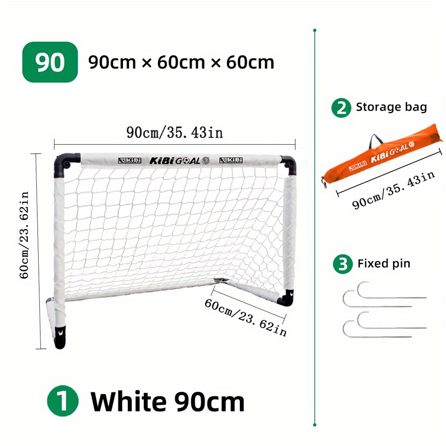 Portable Folding Soccer Goal For - Durable Pvc, Ideal For Outdoor Sports & Early Learning