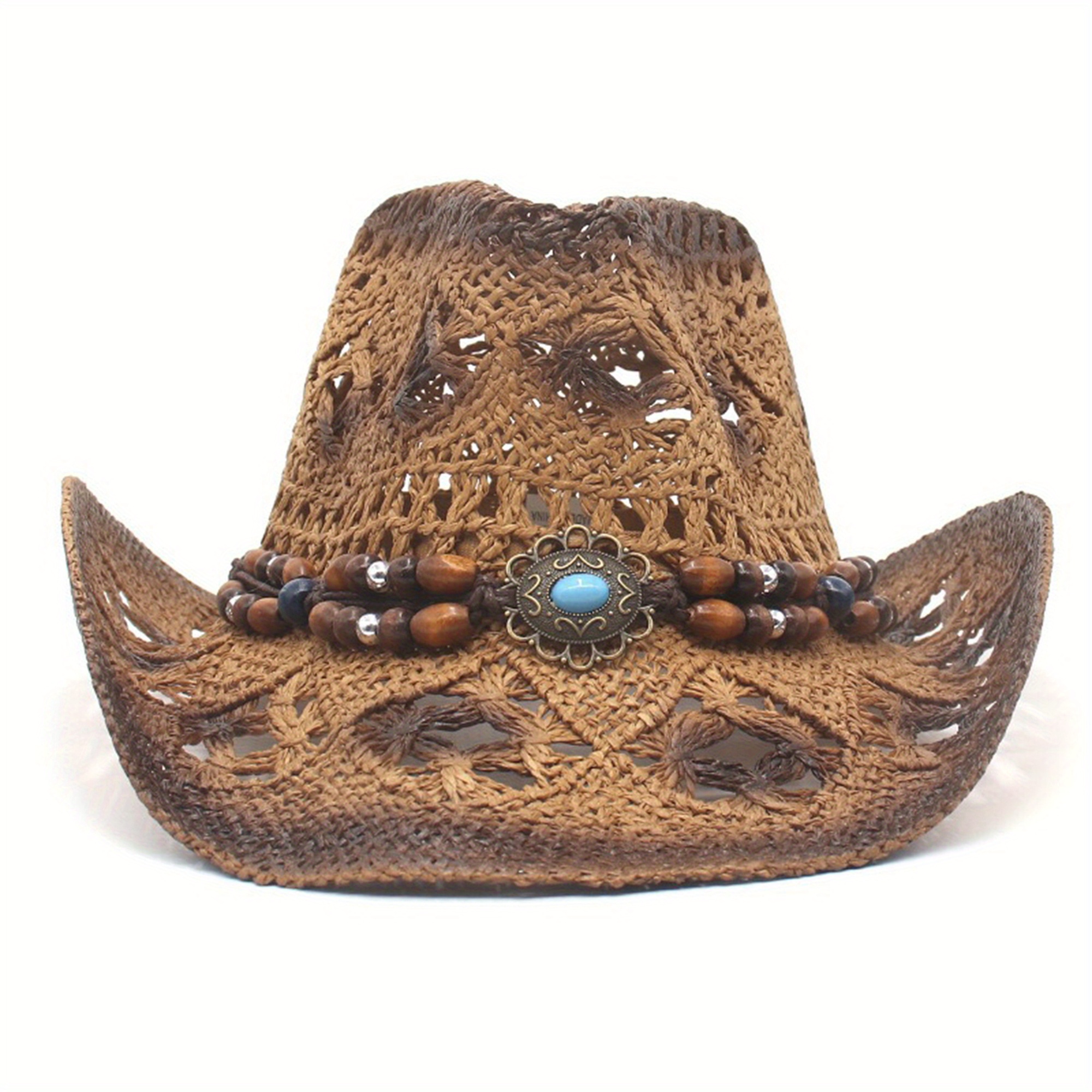 TEMU Cowboy Hat - , Sun Hat For Women