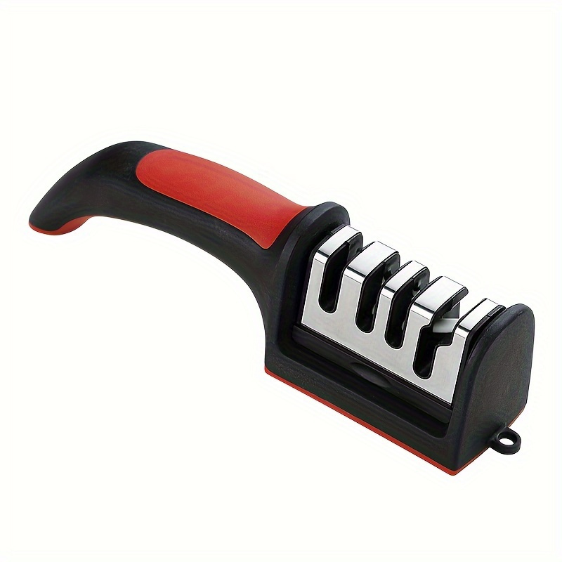 TEMU Professional 4-stage Knife Sharpener - Steel, Diamond & Ceramic Sharpening For Kitchen Knives