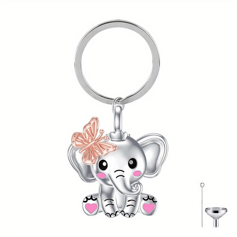 Collana Urna Ciondolo Per Ceneri Commemorativo, Elefante, Acciaio, Ricordo