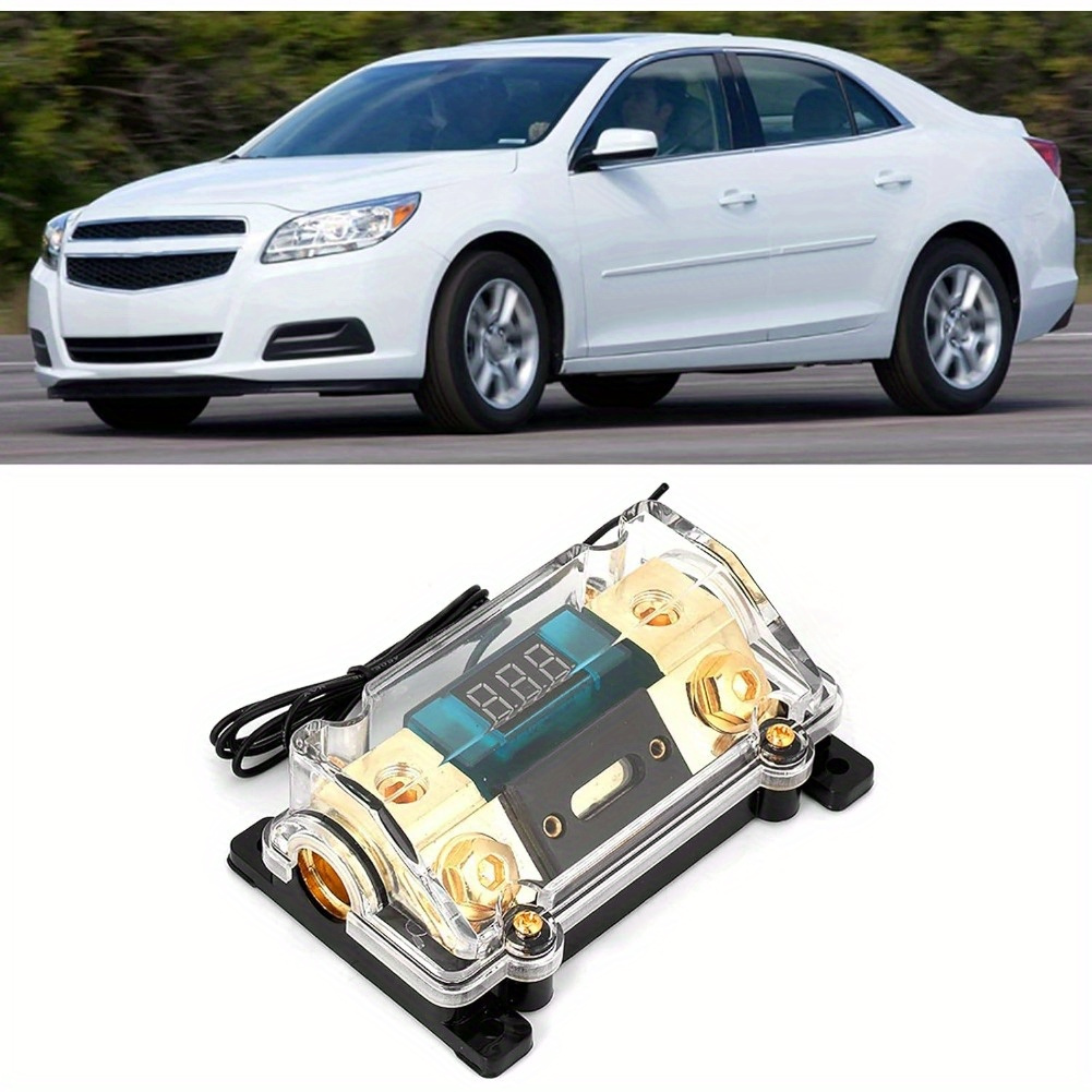 TEMU Audio Distribution Block, 200 Amp Audio Stereo Distribution Digital Display Digital Display Auto, For Audio (250a), Vehicle Power Management,