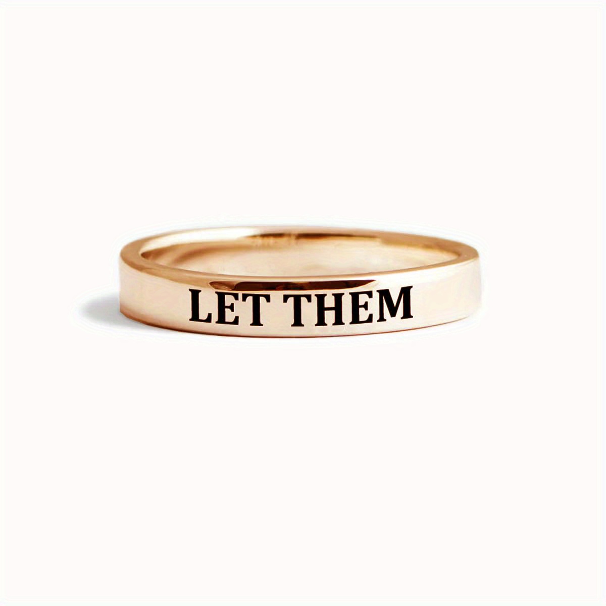 " Engraved Stainless Steel Ring - Perfect Gift For Women, Sisters, | Motivational Self- Jewelry