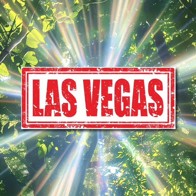 Las Vegas themed Vinyl Decal Sticker Weatherproof Uv Temu