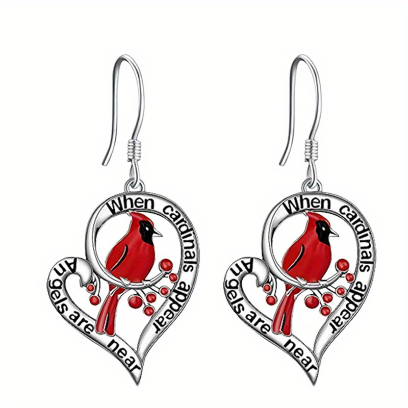 2pcs Heart-shaped Pendant Earrings - Versatile - Perfect For Christmas, Halloween, Thanksgiving, New Years, And Valentine's Day