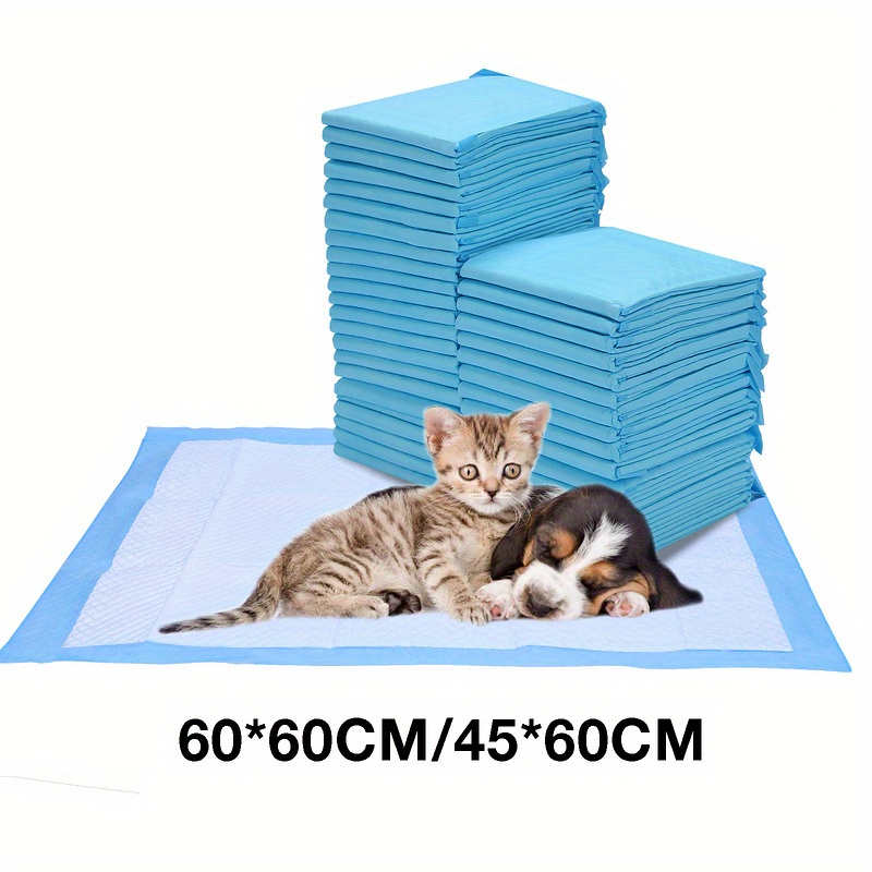 

Puppy Pads Dogs Cats Pets Training Pads Toilet Hygiene Pads Dog Litter Tray Ultra Absorbent Puppy Dog Litter Bin 60x45cm/60x60cm