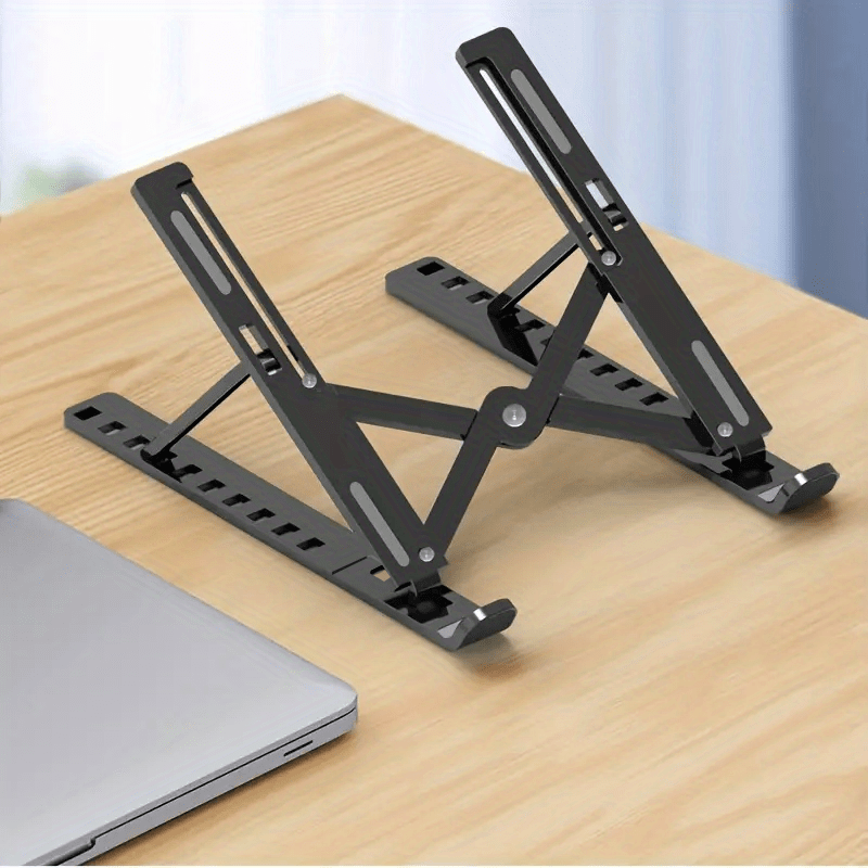 adjustable laptop stand portable and foldable compatible with all notebooks desk use no power required wall mounted tv stand gaming and   furniture details 4