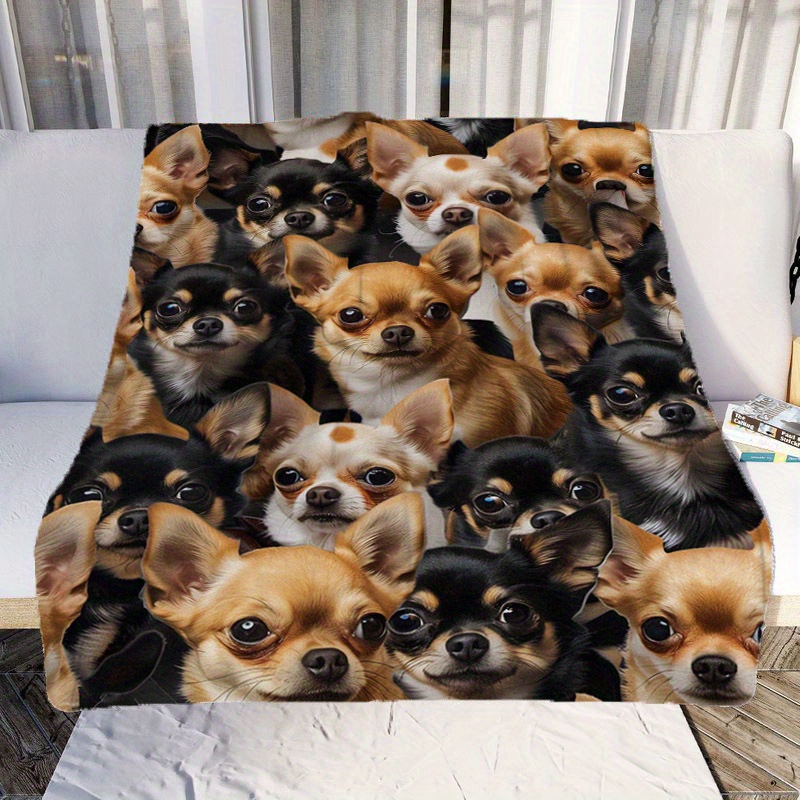 

Dog Pattern Blanket, Polyester - , , Camping Fleece, Nap