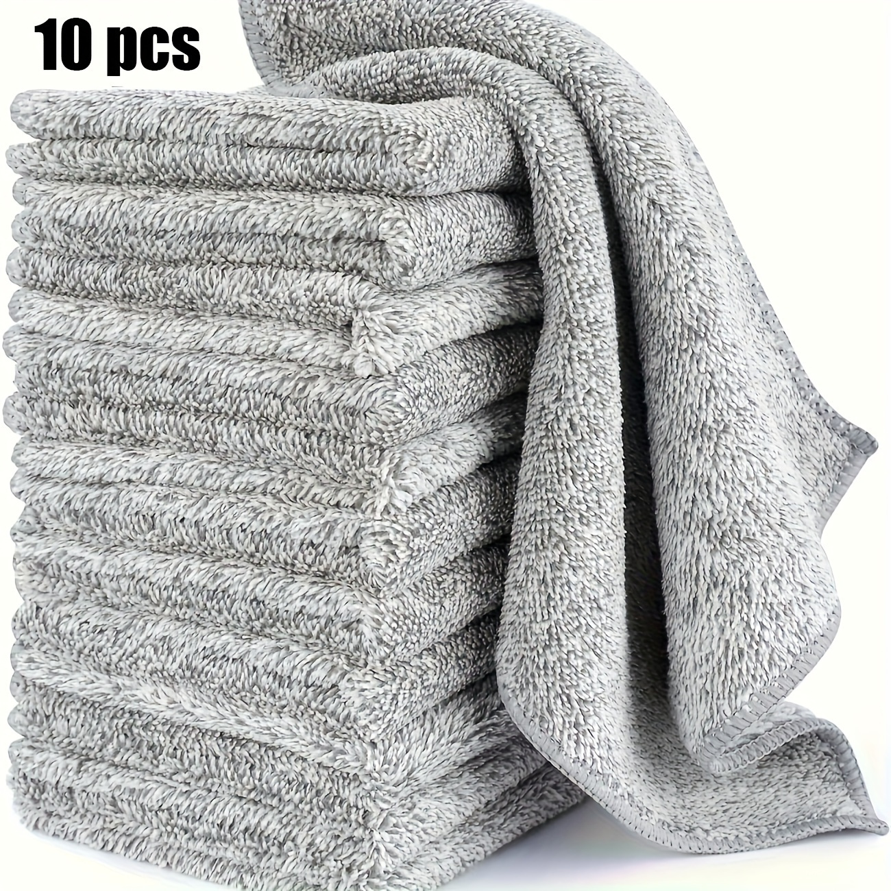 

10pcs - Cleaning Cloths - , -dry Dish Towels, Oil, For & Bathroom
