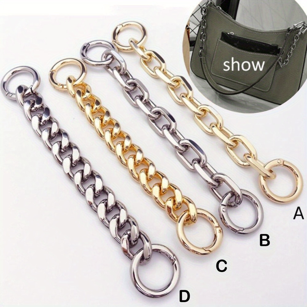 

Metal Chain Strap Extender: Aluminum Bag Chain Strap, Purse Chain Strap, Bag Handle, Bag Strap Hardware, Diy Bag Accessory For Comfortable And Stylish Carrying