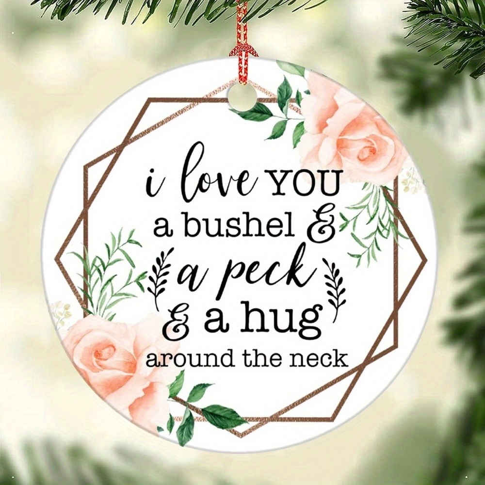 

2pcs Keepsake Christmas Ornament I Love You A Bushel And A For Baby Nursery Sign Xmas Farmhouse Housewarming Gift Wreaths For Home Party White-pattern-3 3in Qoxmxd4dkoqt