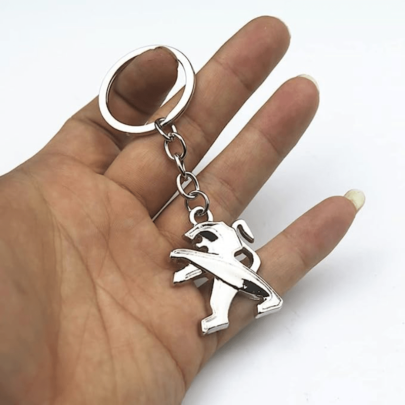 

Premium Alloy Car Keychain - Multifunctional Keyring & Trinket Accessory For Peugeot Models 308, 206, 207, 408, 508, Rcz, 208, 3008, 2008, 4008