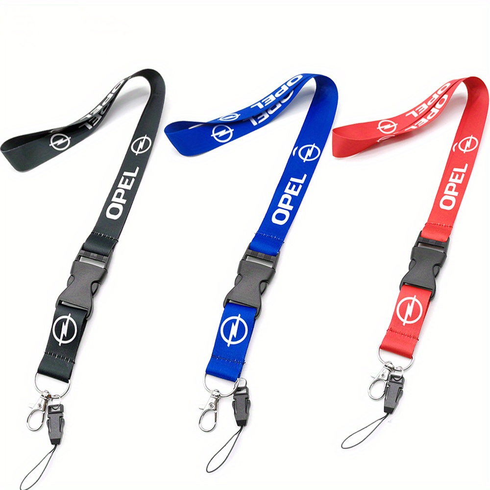 

1pcs Polyester Lanyard With Detachable Clip And Car Logo Keychain For - Id Card, Cell Phone Holder, Neck Strap For Work Accessory