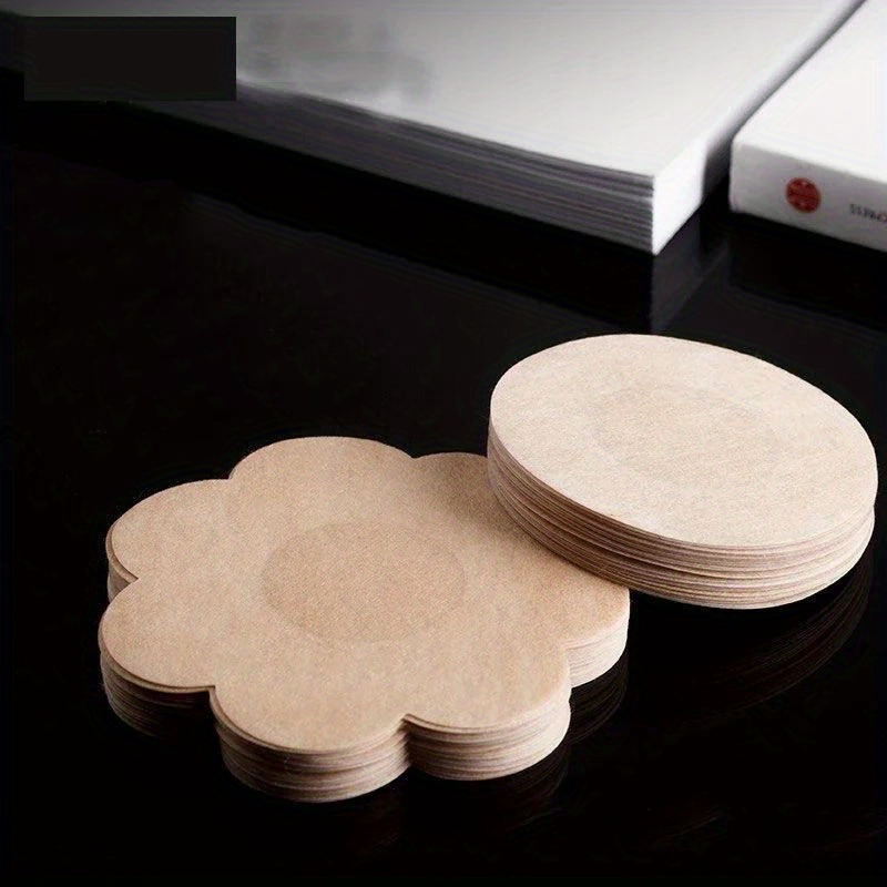 10/50/100pcs Disposable Strapless Self-Adhesive Breast Lift Pasties - Floral Design, Wireless Support, Opaque Coverage for Women, Gym, Swimwear, Sleep - Single-Use Adhesive Backing, No Washable Care, Breast Lift Tape, Discreet Underwear, Comfortable Fit