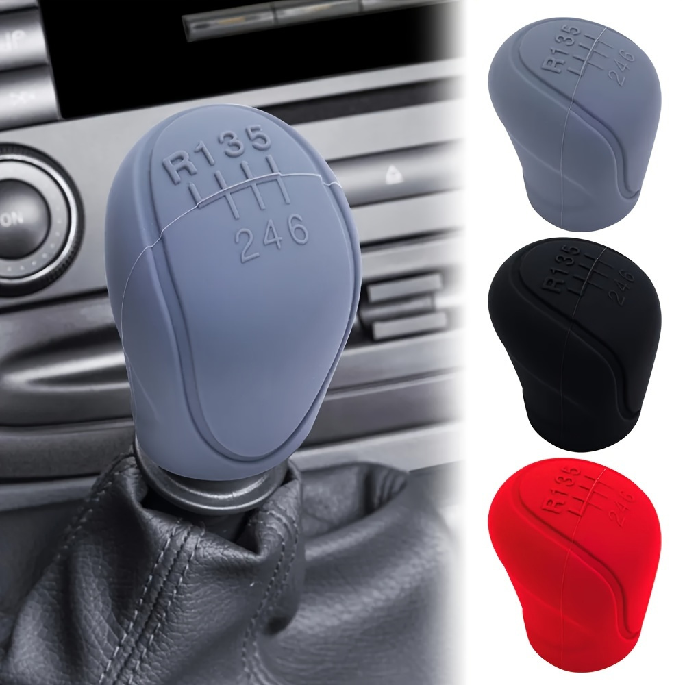 

Silicone Gear Shift Knob Cover, Anti-slip Manual 6-speed Transmission Grip, Car Interior Protective Accessory