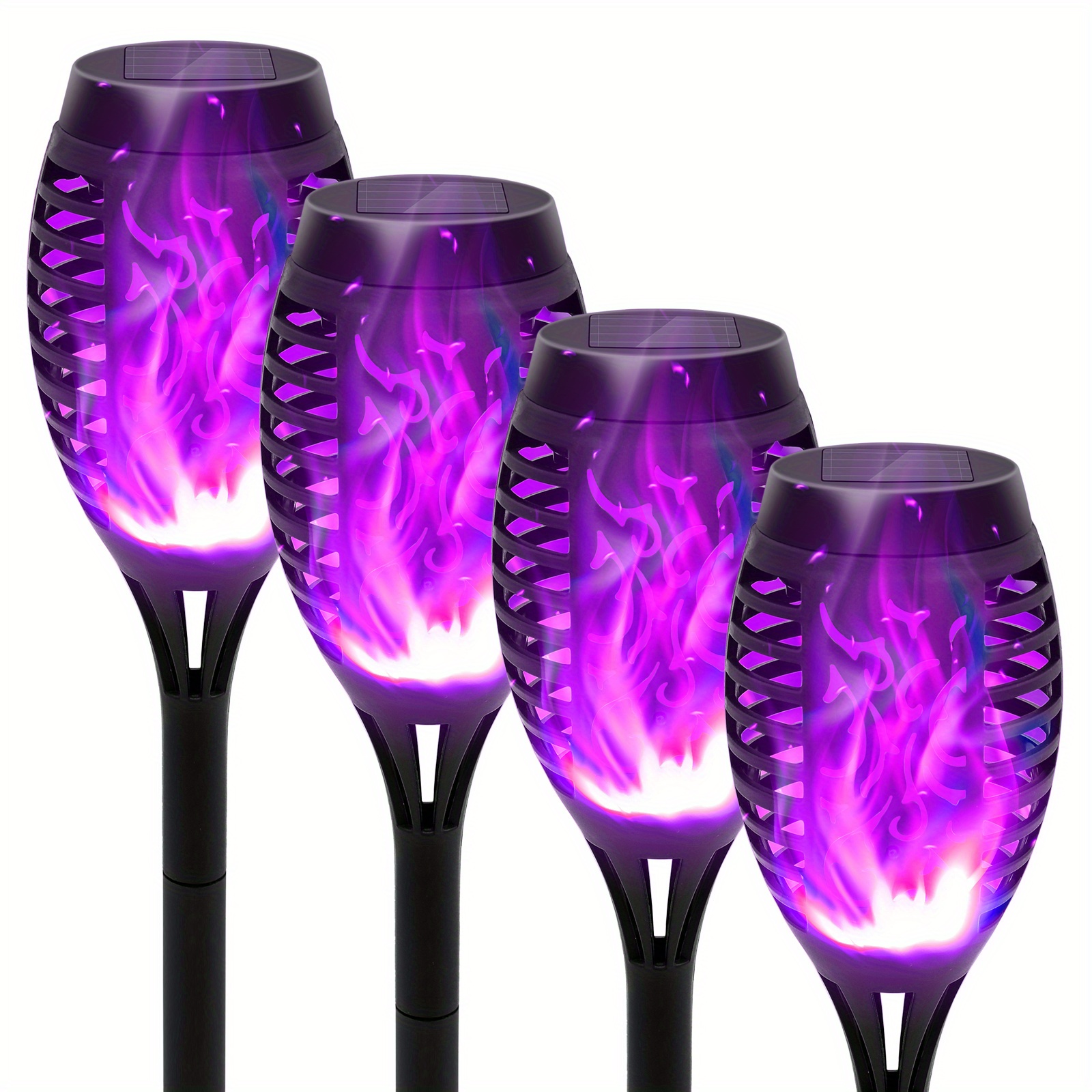 

4pcs Purple Led Flickering Decorative For , , , Christmas, , Camping, Auto