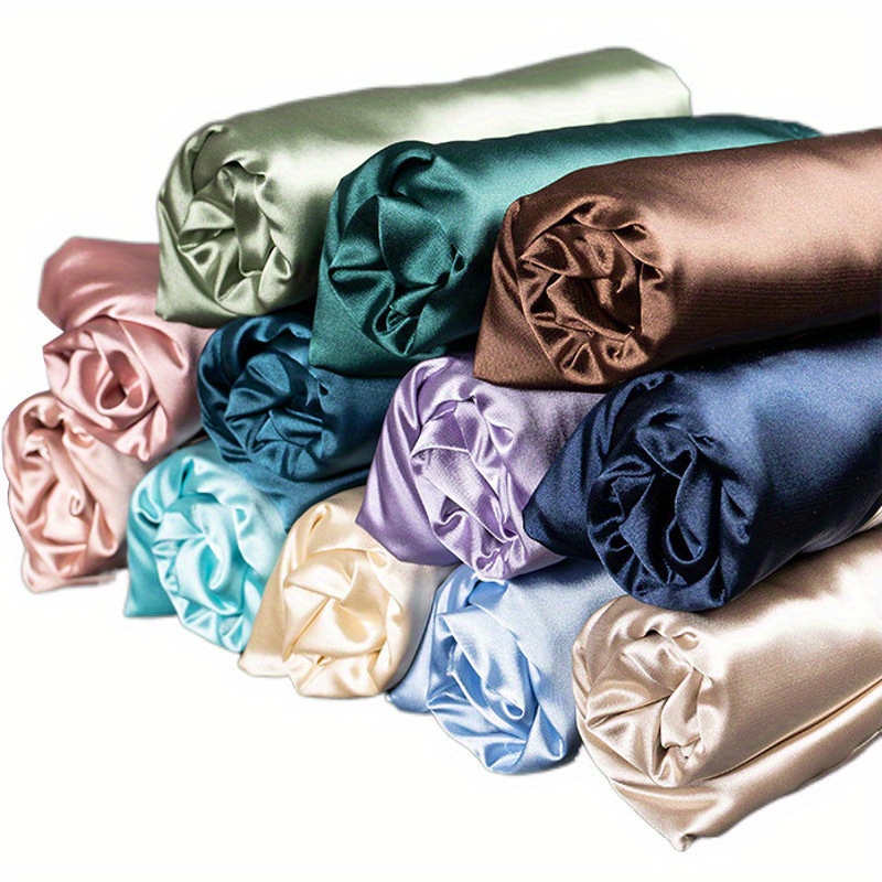 1pc High-End, High-Density, Non-Transparent, Slightly Elastic Satin Fabric That Mimics. It Has a Smooth, Shiny End, Suitable for Crafts, Measuring 59 Inches Wide And Available in Lengths of 36, 108, Or 180 Inches (With a Square Weight of 105 Gsm)