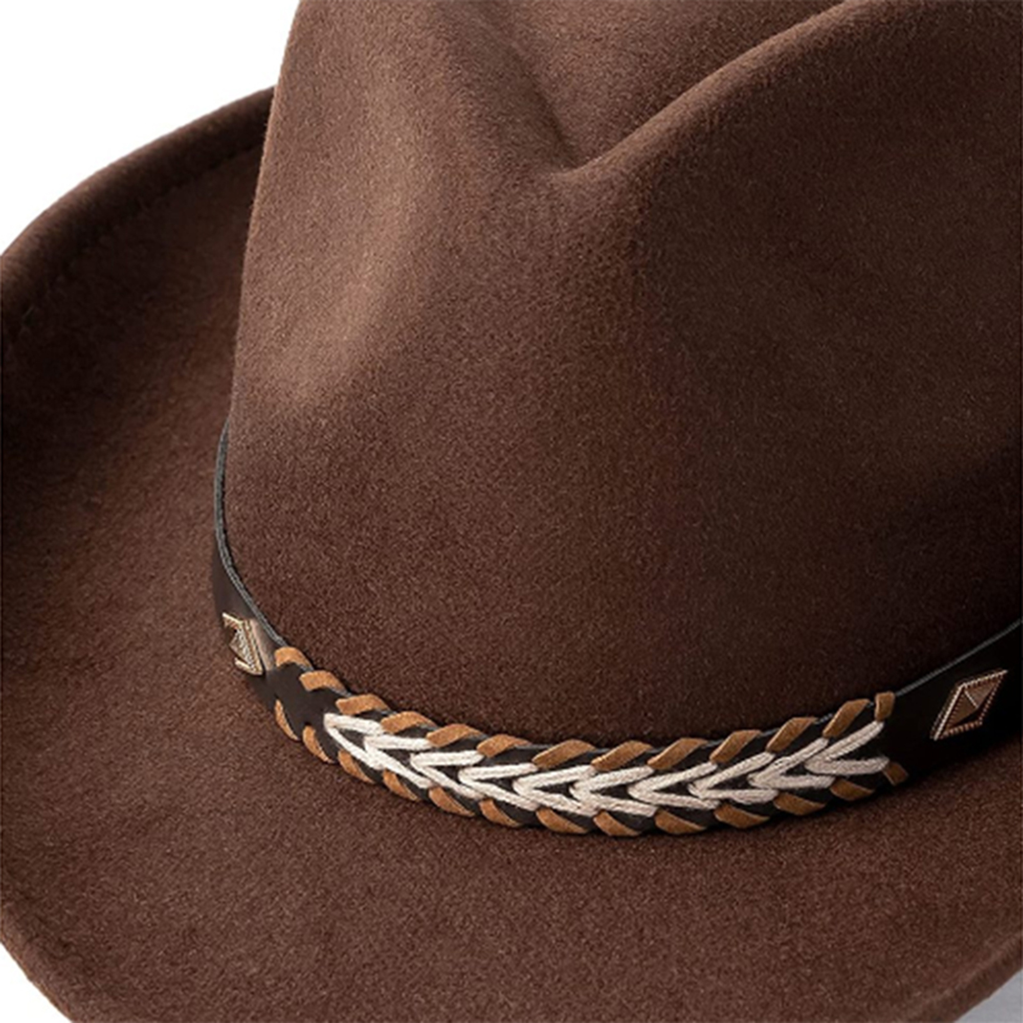 Cowboy Hat Trilby V Fedora Frayed Edge Trilby Straw Hat Gentleman