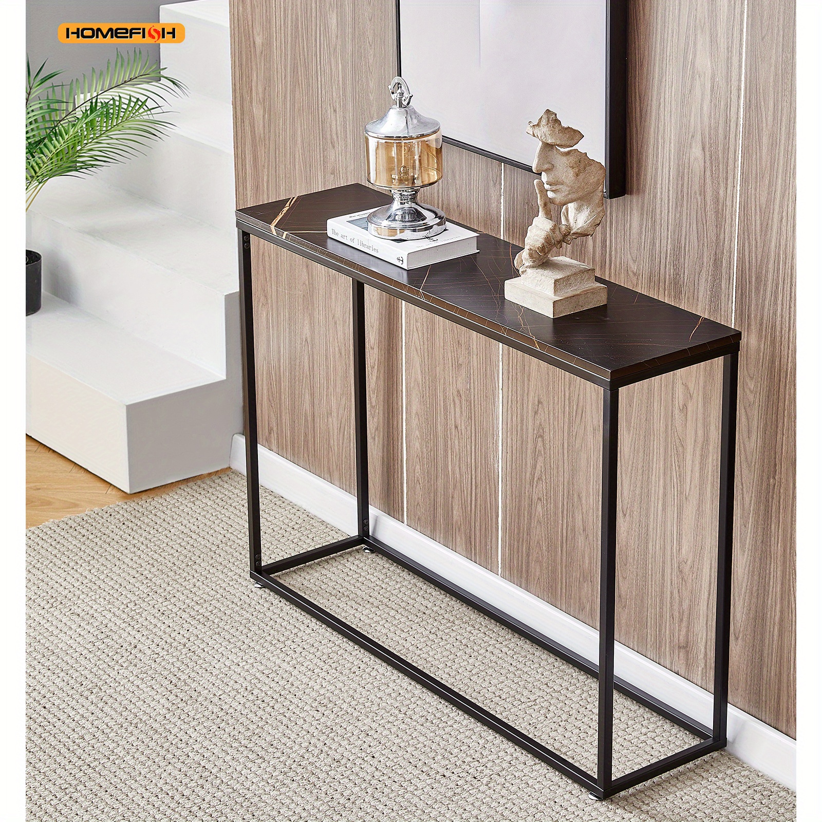 Console Tables Entryway Faux Marble Sofa Tables - Temu