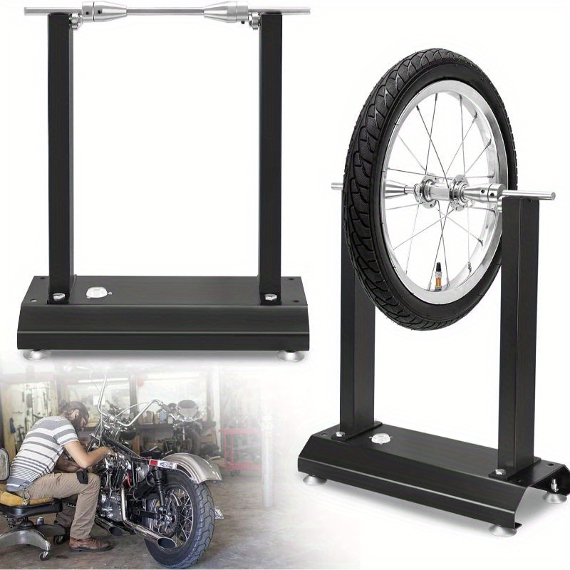TEMU Soporte de equilibrado de ruedas, dispositivo de equilibrado, equilibrador de neumáticos 40,5x22x51cm, equilibrador de llantas de motocicleta,