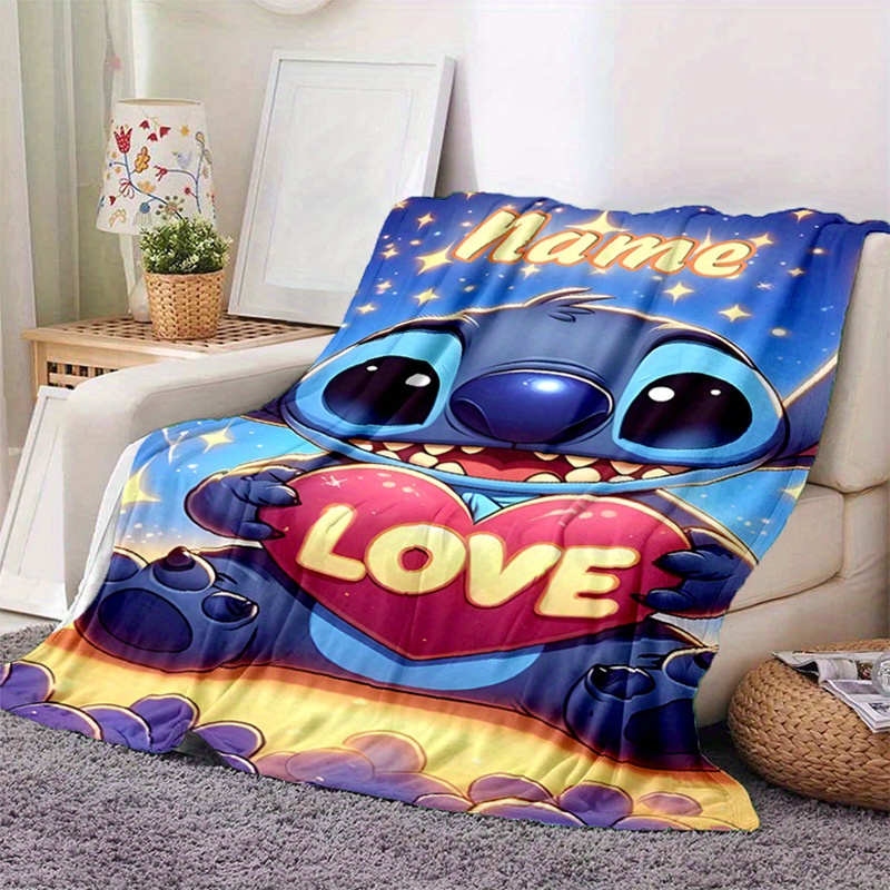 Customize Custom Name Blanket Stitch Blanket Temu
