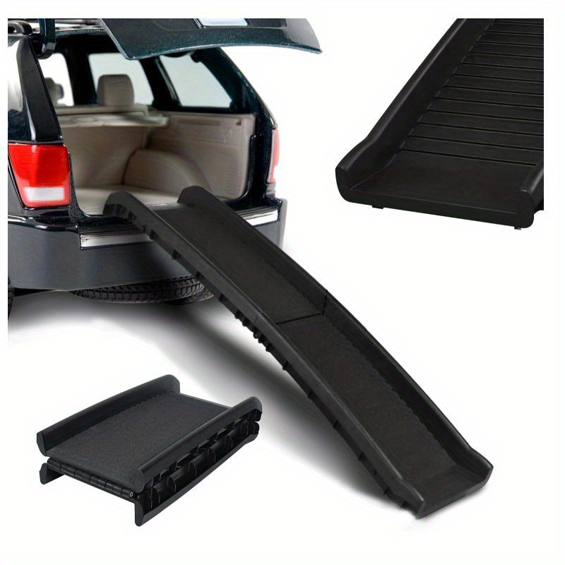TEMU Dog Ramp 156 Cm Foldable With Non-slip Mat Plastic Ramp Entry Aid For Dogs/cats/pets Up To 90 Kg