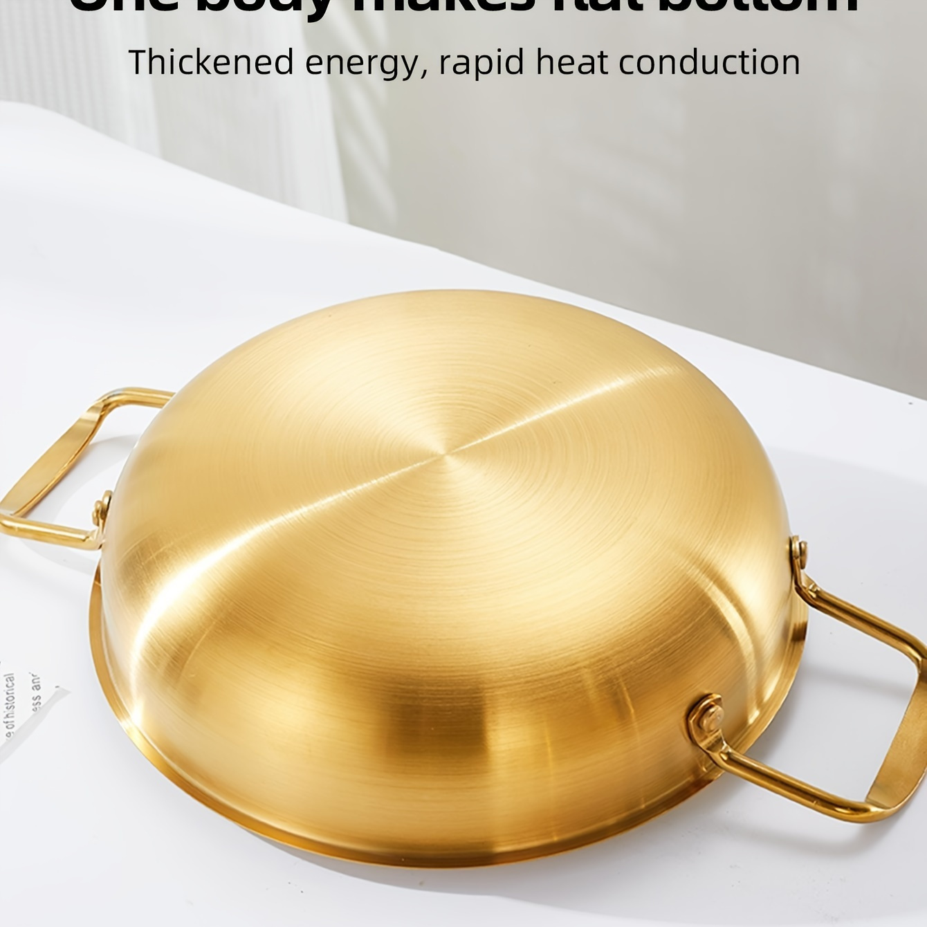 premium golden stainless steel ramen pot versatile for soup seafood durable cookware for home restaurant details 8