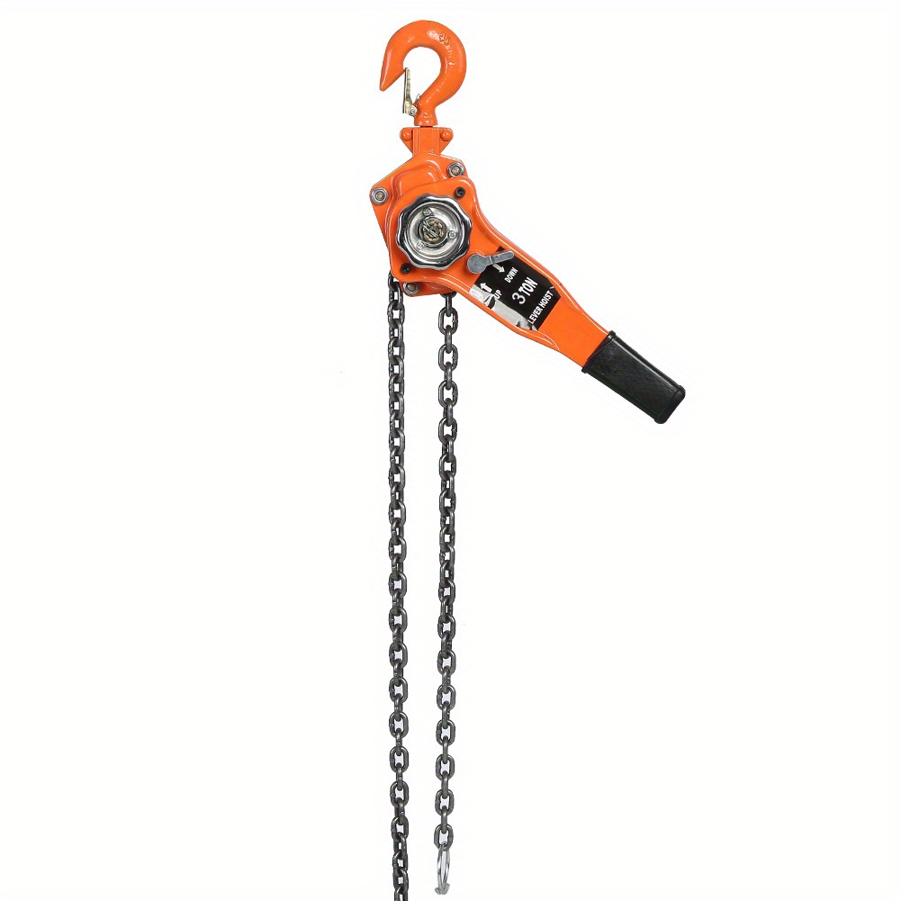 

Orange Color 3 Ton/ 3000kg Capacity Chain Block Hoist With Ratchet Mechanism- Heavy Duty Ratchet Lever Pulley For To 300cm