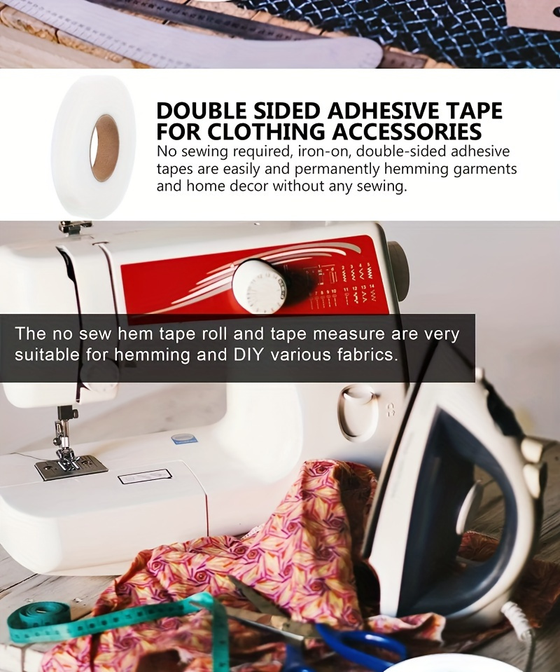 Iron Hem Tape Diy Sewing Double sided Non woven Adhesive Temu