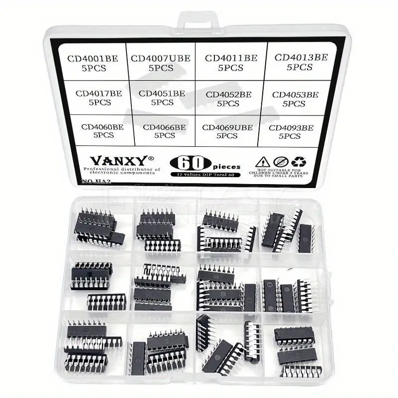 Chip IC Contatore/divisore Serie 4000 – Decenni, Vari Tipi Disponibili In DIP O SOP. Nuovo.