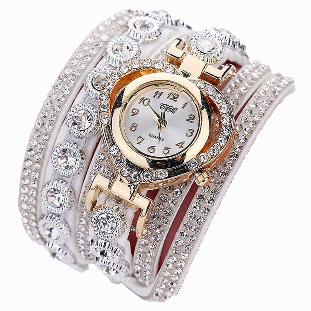TEMU Girl's Luxury Bracelet Wristwatch Ladies Multilayer Watch Christmas And New Year Gift