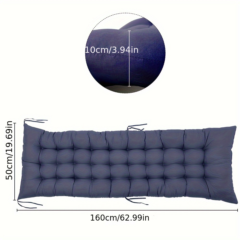 TEMU 162*51*10cm Indoor-outdoor Recliner Cushions Bench Cushions Rocker Sofa Cushions Floor Cushions Garden Patio Cushions Terrace Recliner Cushions