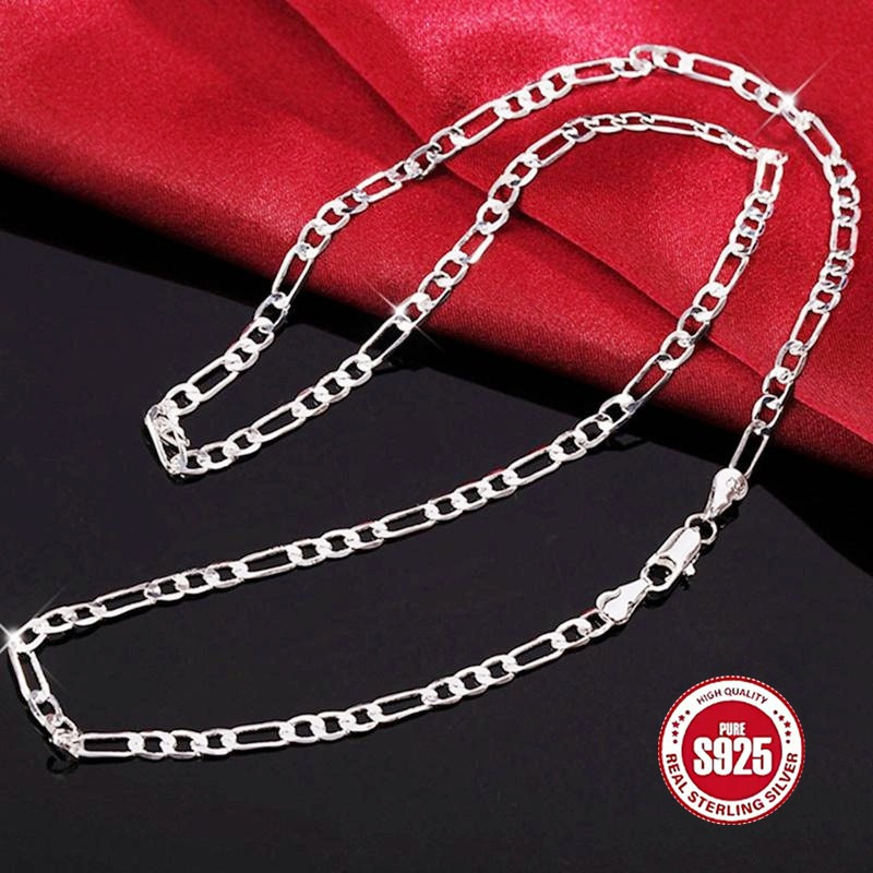 

1pc Retro And Fashion Paper Clips S925 Silver Necklace, For Birthdays, Anniversaries, And Graduation Christmas Gifts