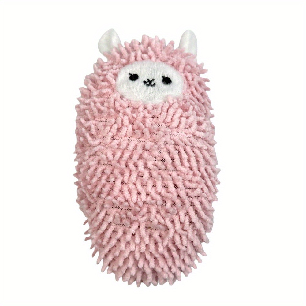 

2 Pcs/1 Pc Toy: Pink Fuzzy Llama Plush, Durable & Chew-resistant, Suitable For Small Breeds, Perfect For Teething & Entertainment