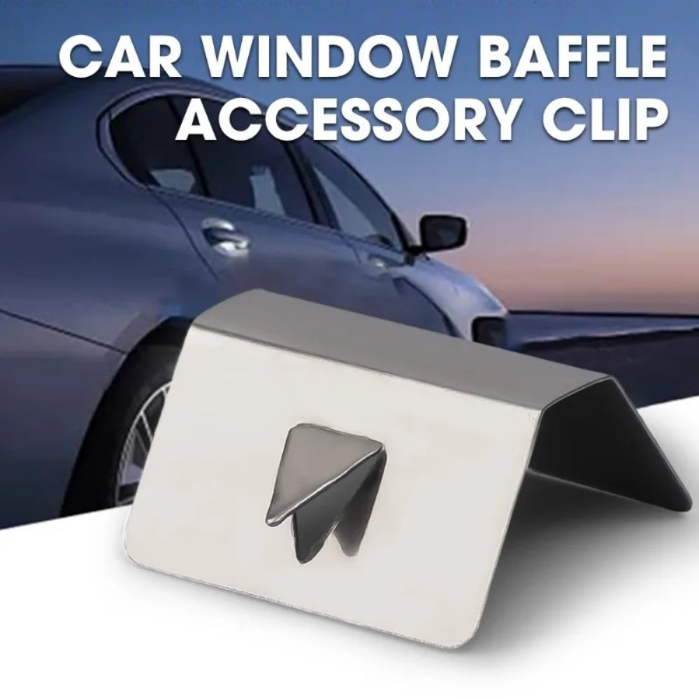 Pack De 8 Clips De Sujeción De Acero Inoxidable Para Deflectores De Lluvia Y Viento De Coche - Ajuste Universal