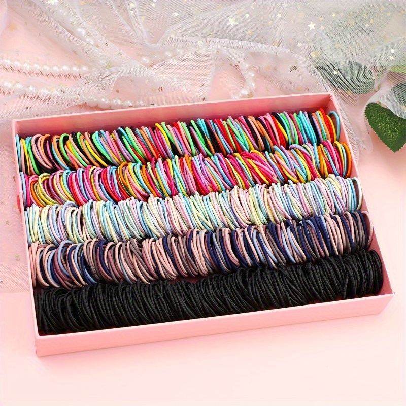

100pcs Hair Tie Hair Ring Ponytail Holder Elegant Hair Accessories For Women Female