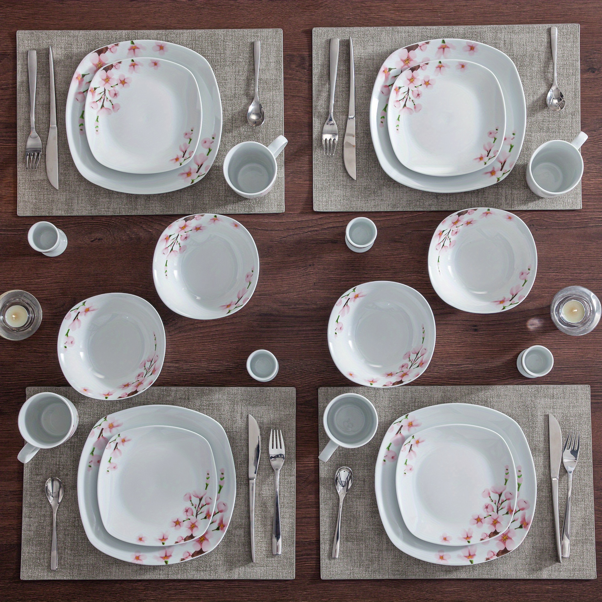 Tazas Amazon Vajilla Platos Juego Vajilla Porcelana 20 Piezas