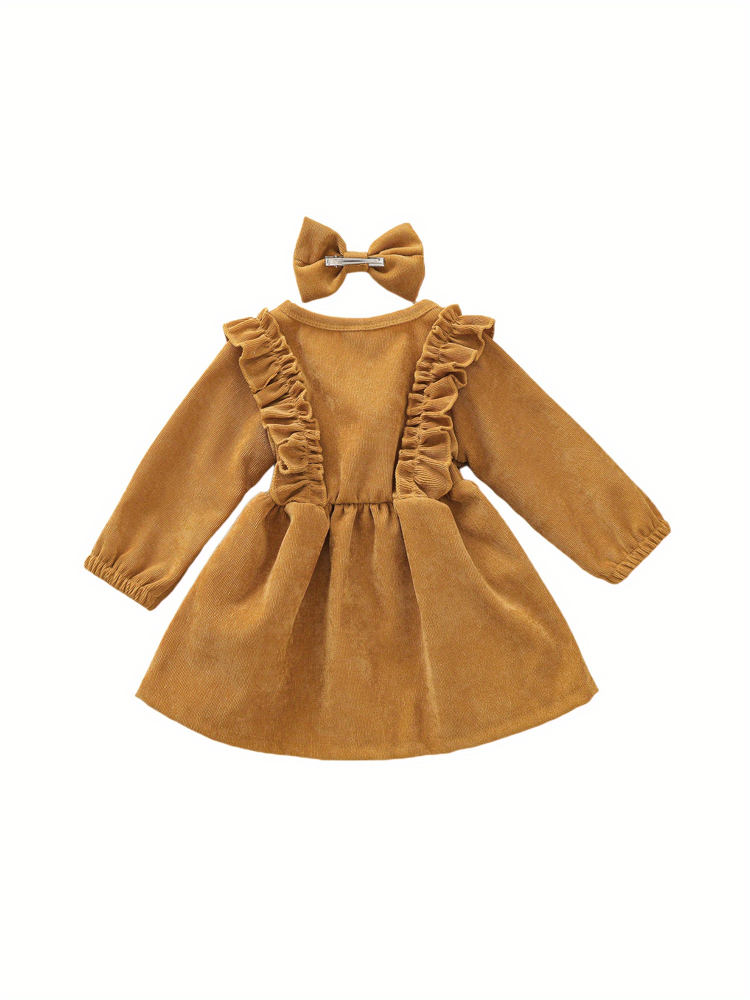 brown corduroy dress toddler The Corduroy Dress