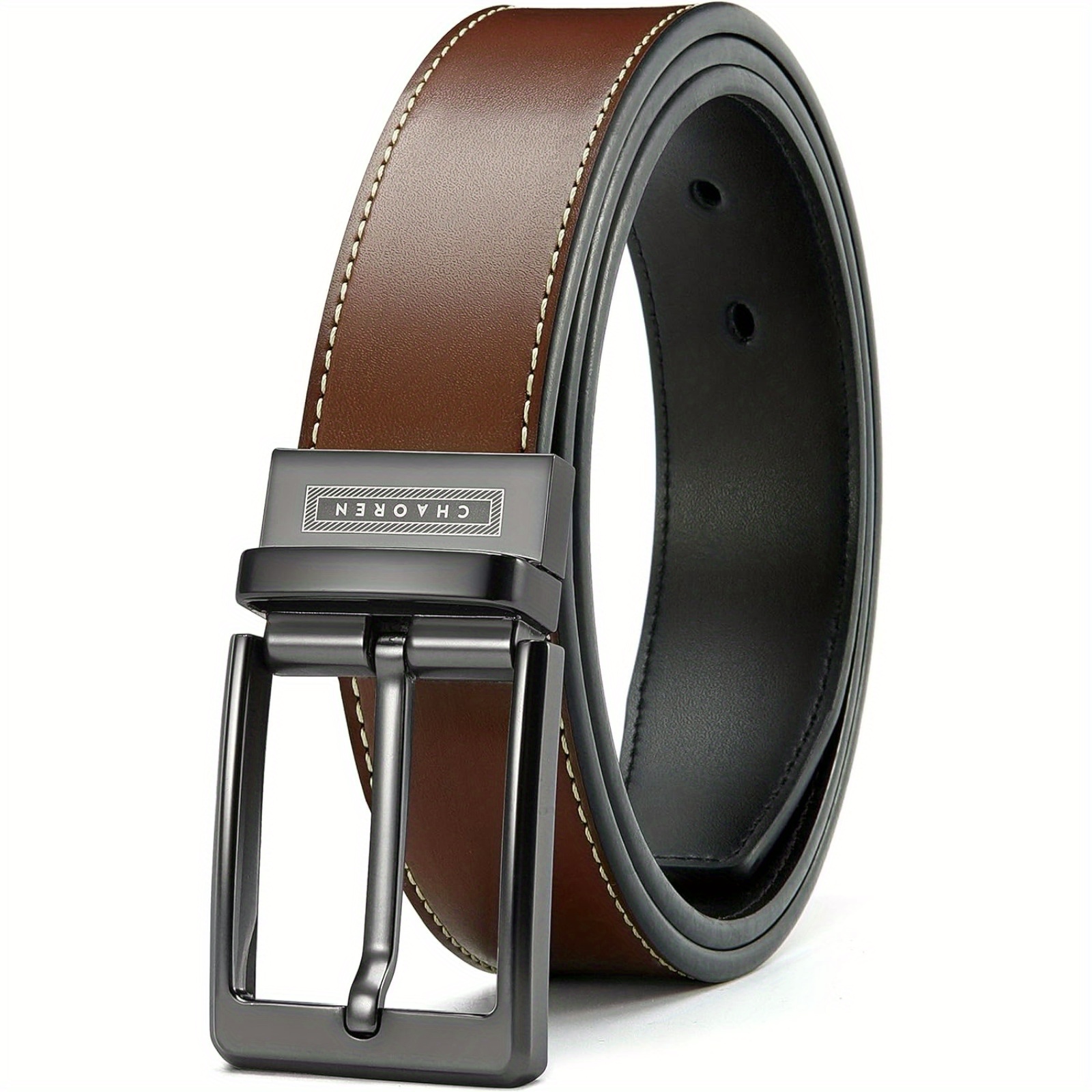 

CHAOREN Ceinture en cuir pour homme, ceinture réversible en pour homme, pour costume d' et jean, une ceinture réversible couleurs