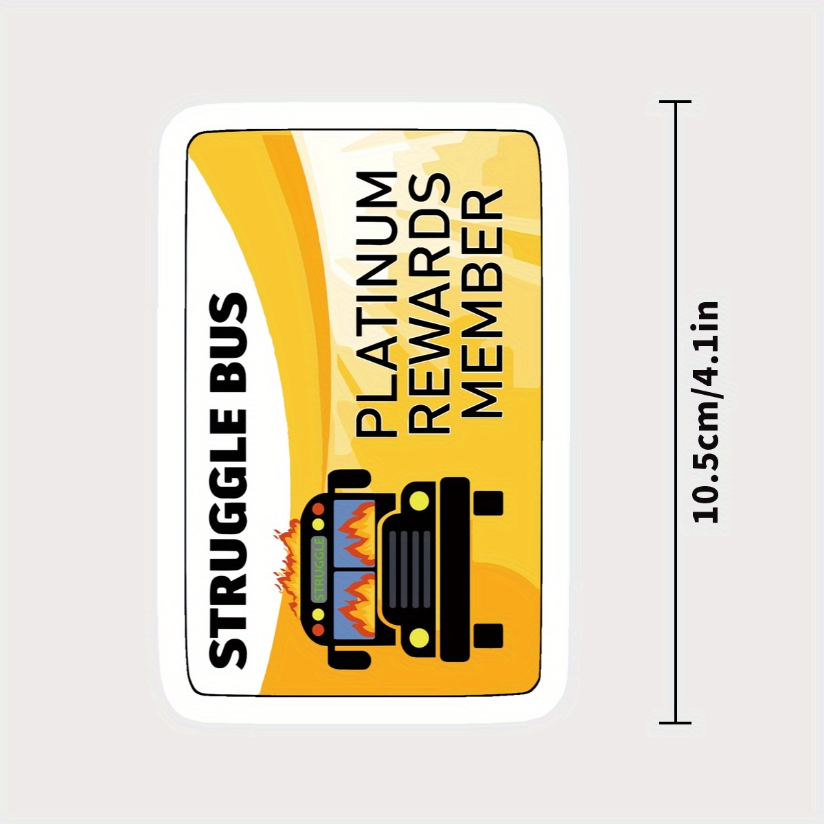 Temu – TEMU Bus Platinum Joke Sticker For Laptops, Water Bottles Toolboxes And Hard Hats Durable Pp Material Durable Vinyl Withstands Daily You. Great For