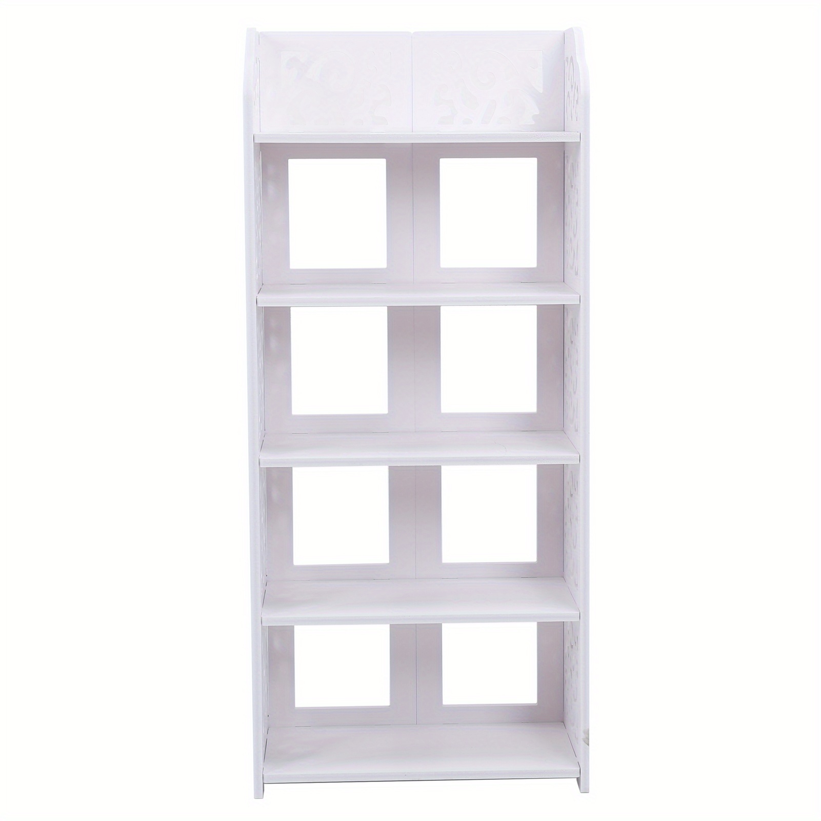 

1pc Shoe Rack, Shoe Storageorganizer, 5 Tiers White Hollow Out Shoe Rack Stand Storageorganiser Shelf,