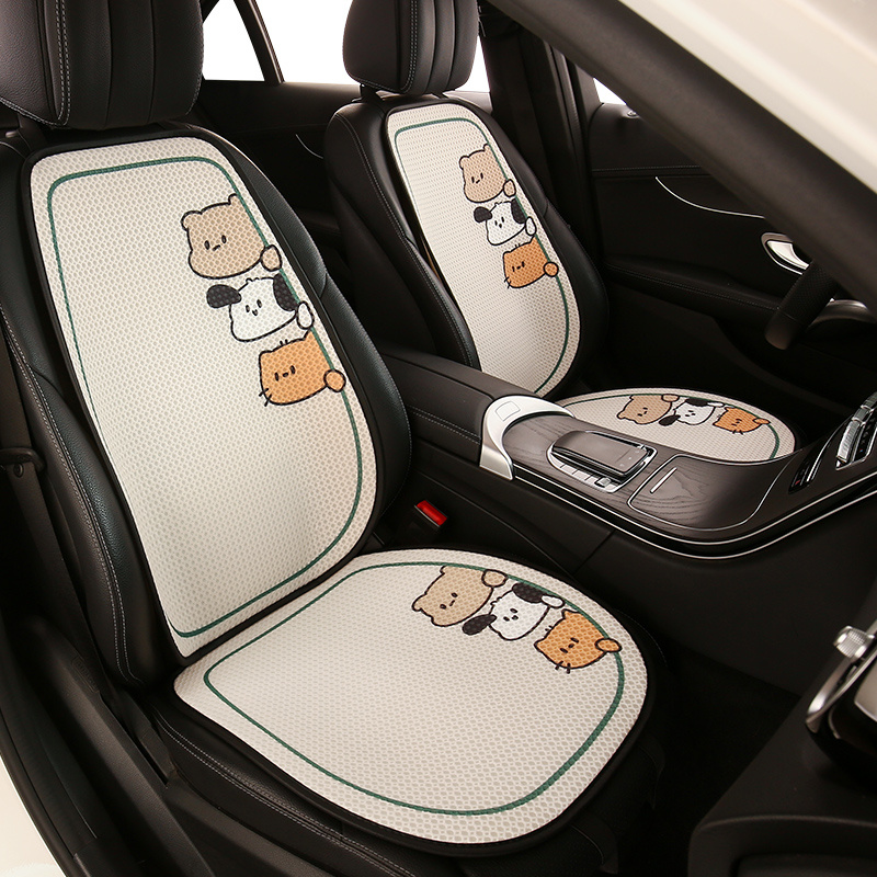 

Five-seater Car Seat Cushion Cartoon Cute Puppies Breathable And Comfortable Universal Seat Protection Cover